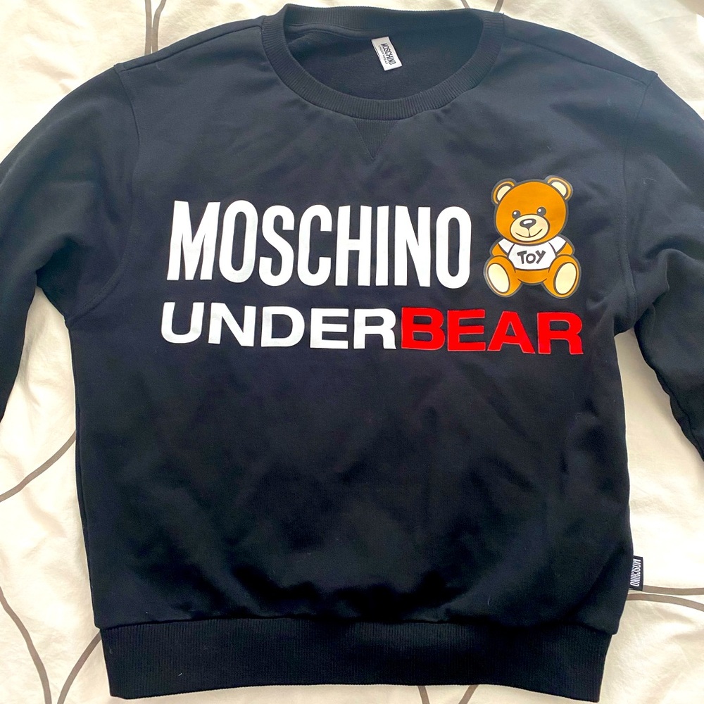 Authentic Moschino XS sweater. Brand new condition. Worn once